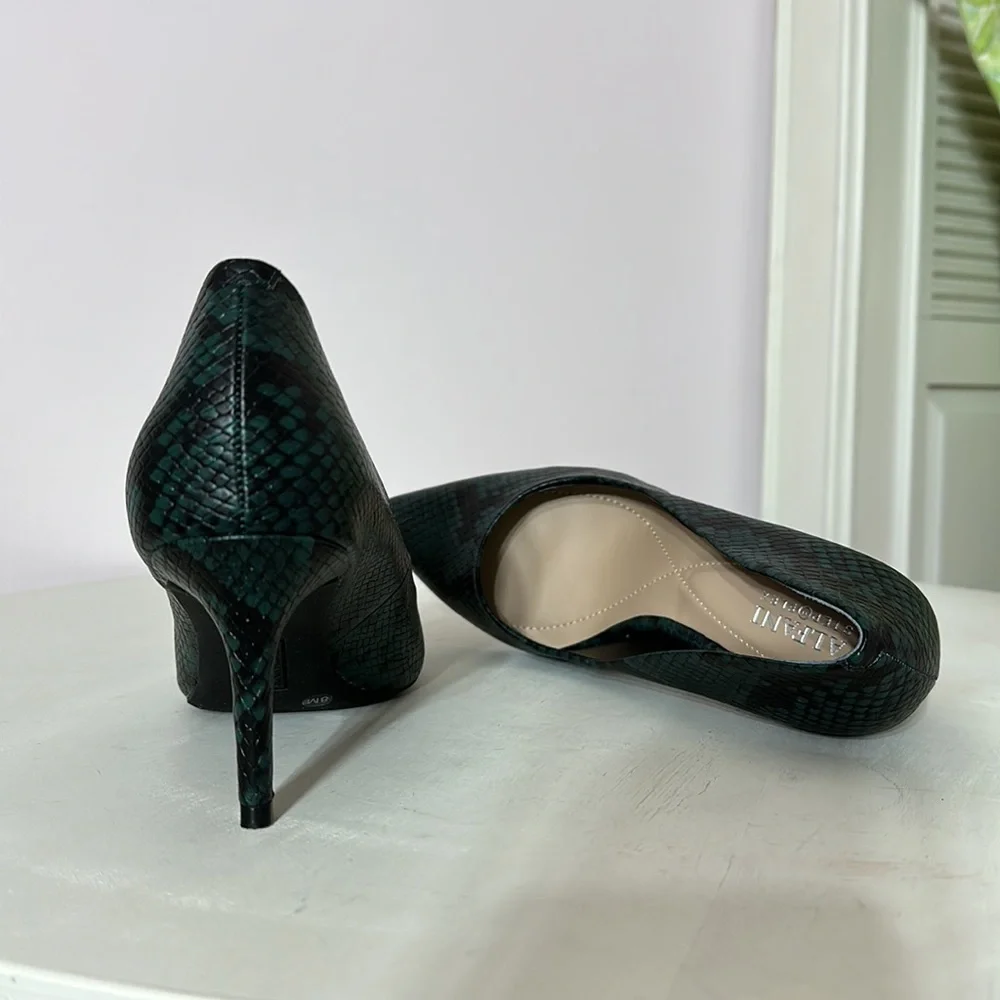 Alfani snake print heels